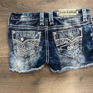 Rock Revival Distressed Denim Shorts